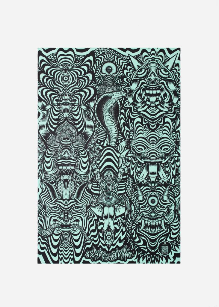 BALI GODS BEACH TOWEL-1